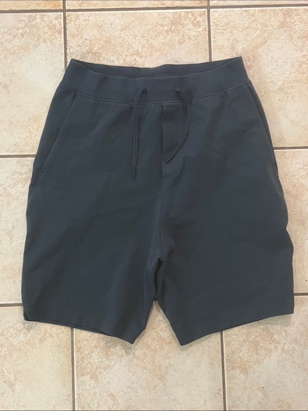 Lululemon Men's Dark Slate Blue Athletic Drawstring Shorts, Sz Medium